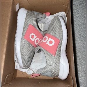 Kids' Gray and Pink Sneakers